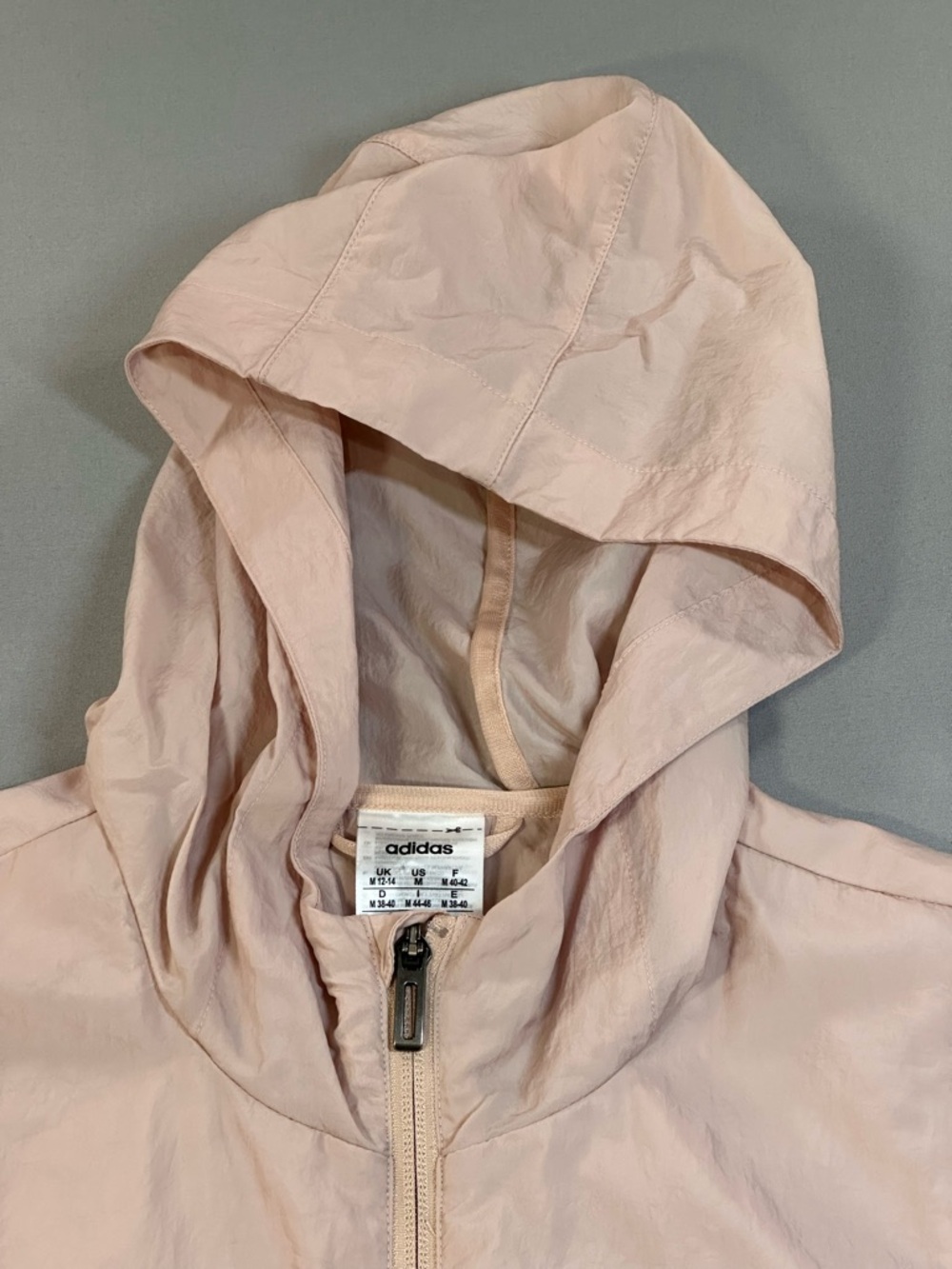 Adidas x Zoe Saldana Hooded Windbreaker Jacket, Full Zip - Womens Medium - Picture 6 of 16